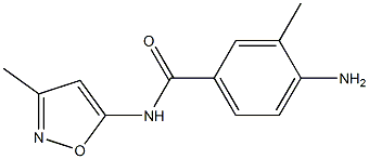 4-amino-3-methyl-N-(3-methyl-1,2-oxazol-5-yl)benzamide Struktur