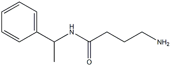 4-amino-N-(1-phenylethyl)butanamide Struktur