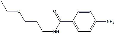 4-amino-N-(3-ethoxypropyl)benzamide Struktur