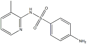 4-amino-N-(3-methylpyridin-2-yl)benzene-1-sulfonamide Struktur