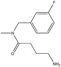 4-amino-N-[(3-fluorophenyl)methyl]-N-methylbutanamide Struktur