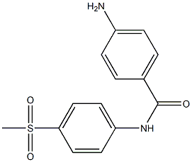 4-amino-N-[4-(methylsulfonyl)phenyl]benzamide Struktur