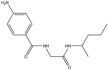 4-amino-N-{2-[(1-methylbutyl)amino]-2-oxoethyl}benzamide Struktur