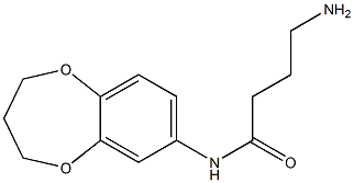 4-amino-N-3,4-dihydro-2H-1,5-benzodioxepin-7-ylbutanamide Struktur