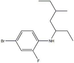 4-bromo-2-fluoro-N-(5-methylheptan-3-yl)aniline Struktur