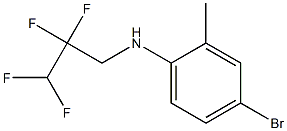 4-bromo-2-methyl-N-(2,2,3,3-tetrafluoropropyl)aniline Struktur