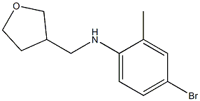 4-bromo-2-methyl-N-(oxolan-3-ylmethyl)aniline Struktur