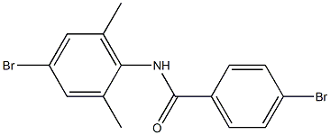 4-bromo-N-(4-bromo-2,6-dimethylphenyl)benzamide Struktur