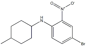 4-bromo-N-(4-methylcyclohexyl)-2-nitroaniline Struktur