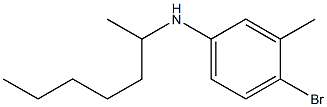 4-bromo-N-(heptan-2-yl)-3-methylaniline Struktur