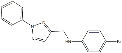 4-bromo-N-[(2-phenyl-2H-1,2,3-triazol-4-yl)methyl]aniline Struktur