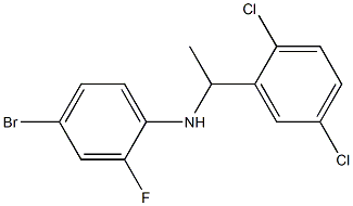 4-bromo-N-[1-(2,5-dichlorophenyl)ethyl]-2-fluoroaniline Struktur