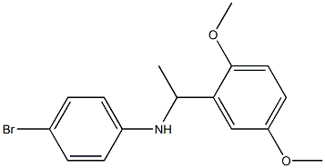 4-bromo-N-[1-(2,5-dimethoxyphenyl)ethyl]aniline Struktur