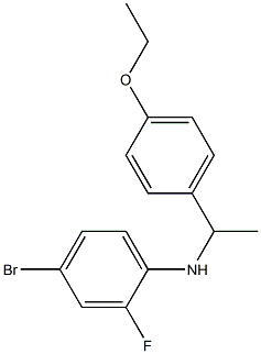 4-bromo-N-[1-(4-ethoxyphenyl)ethyl]-2-fluoroaniline Struktur