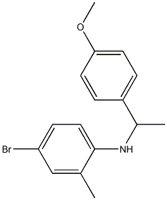 4-bromo-N-[1-(4-methoxyphenyl)ethyl]-2-methylaniline Struktur