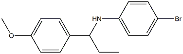 4-bromo-N-[1-(4-methoxyphenyl)propyl]aniline Struktur