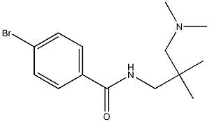 4-bromo-N-[3-(dimethylamino)-2,2-dimethylpropyl]benzamide Struktur