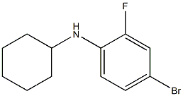 4-bromo-N-cyclohexyl-2-fluoroaniline Struktur