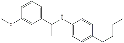 4-butyl-N-[1-(3-methoxyphenyl)ethyl]aniline Struktur