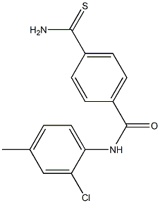 4-carbamothioyl-N-(2-chloro-4-methylphenyl)benzamide Struktur