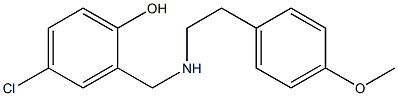 4-chloro-2-({[2-(4-methoxyphenyl)ethyl]amino}methyl)phenol Struktur