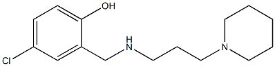 4-chloro-2-({[3-(piperidin-1-yl)propyl]amino}methyl)phenol Struktur