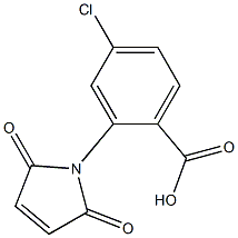 4-chloro-2-(2,5-dioxo-2,5-dihydro-1H-pyrrol-1-yl)benzoic acid Struktur