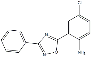 4-chloro-2-(3-phenyl-1,2,4-oxadiazol-5-yl)aniline Struktur