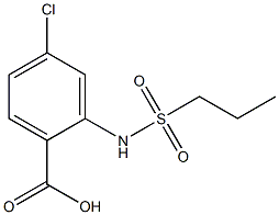 4-chloro-2-[(propylsulfonyl)amino]benzoic acid Struktur