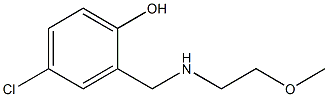 4-chloro-2-{[(2-methoxyethyl)amino]methyl}phenol Struktur