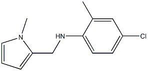 4-chloro-2-methyl-N-[(1-methyl-1H-pyrrol-2-yl)methyl]aniline Struktur