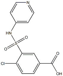 4-chloro-3-(pyridin-4-ylsulfamoyl)benzoic acid Struktur