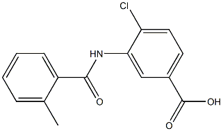 4-chloro-3-[(2-methylbenzoyl)amino]benzoic acid Struktur