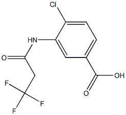 4-chloro-3-[(3,3,3-trifluoropropanoyl)amino]benzoic acid Struktur