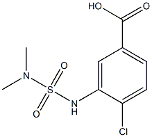 4-chloro-3-[(dimethylsulfamoyl)amino]benzoic acid Struktur