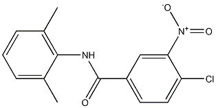 4-chloro-N-(2,6-dimethylphenyl)-3-nitrobenzamide Struktur