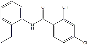 4-chloro-N-(2-ethylphenyl)-2-hydroxybenzamide Struktur