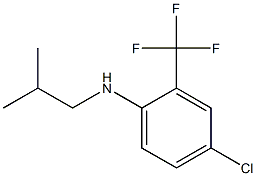 4-chloro-N-(2-methylpropyl)-2-(trifluoromethyl)aniline Struktur