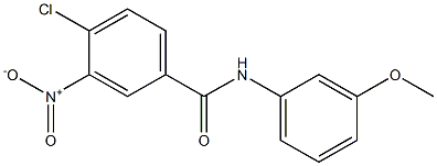 4-chloro-N-(3-methoxyphenyl)-3-nitrobenzamide Struktur