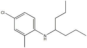 4-chloro-N-(heptan-4-yl)-2-methylaniline Struktur