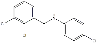 4-chloro-N-[(2,3-dichlorophenyl)methyl]aniline Struktur