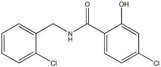 4-chloro-N-[(2-chlorophenyl)methyl]-2-hydroxybenzamide Struktur