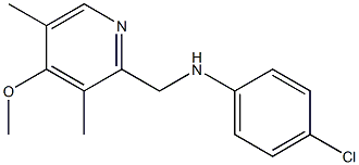 4-chloro-N-[(4-methoxy-3,5-dimethylpyridin-2-yl)methyl]aniline Struktur