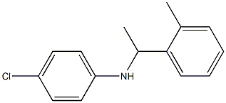 4-chloro-N-[1-(2-methylphenyl)ethyl]aniline Struktur