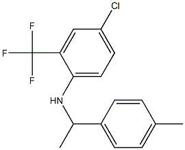 4-chloro-N-[1-(4-methylphenyl)ethyl]-2-(trifluoromethyl)aniline Struktur