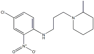 4-chloro-N-[3-(2-methylpiperidin-1-yl)propyl]-2-nitroaniline Struktur