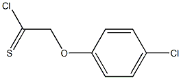 4-chlorophenoxymethanecarbothioyl chloride Struktur