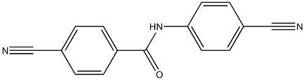 4-cyano-N-(4-cyanophenyl)benzamide Struktur