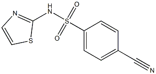 4-cyano-N-1,3-thiazol-2-ylbenzenesulfonamide Struktur