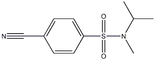 4-cyano-N-isopropyl-N-methylbenzenesulfonamide Struktur